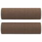 vidaXL Sofá de 2 plazas con cojines tela marrón 120 cm vidaXL Sofá de 2 plazas con cojines tela marrón 120 cm