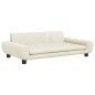 vidaXL Cama para perros de terciopelo crema 100x54x33 cm vidaXL Cama para perros de terciopelo crema 100x54x33 cm