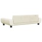 vidaXL Cama para perros de terciopelo crema 100x54x33 cm vidaXL Cama para perros de terciopelo crema 100x54x33 cm