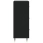 vidaXL Aparador de madera contrachapada negro 34,5x34x90 cm vidaXL Aparador de madera contrachapada negro 34,5x34x90 cm