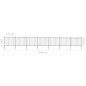vidaXL Valla de jardín con puntas de lanza acero negro 11,9x1,5 m vidaXL Valla de jardín con puntas de lanza acero negro 11,9x1,5 m