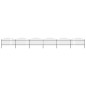 vidaXL Valla de jardín con puntas de lanza acero negro (1-1,25)x10,2 m vidaXL Valla de jardín con puntas de lanza acero negro (1-1,25)x10,2 m