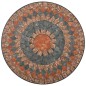 vidaXL Set mesa y sillas bistró 3 piezas mosaico cerámica naranja/gris vidaXL Set mesa y sillas bistró 3 piezas mosaico cerámica naranja/gris