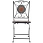 vidaXL Set mesa y sillas bistró 3 piezas mosaico cerámica naranja/gris vidaXL Set mesa y sillas bistró 3 piezas mosaico cerámica naranja/gris