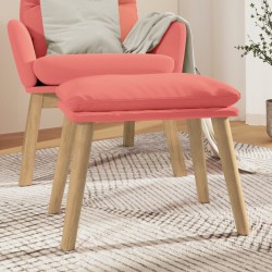 vidaXL Reposapiés de terciopelo rosa 45x29,5x35 cm