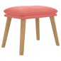 vidaXL Reposapiés de terciopelo rosa 45x29,5x35 cm vidaXL Reposapiés de terciopelo rosa 45x29,5x35 cm