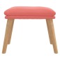 vidaXL Reposapiés de terciopelo rosa 45x29,5x35 cm vidaXL Reposapiés de terciopelo rosa 45x29,5x35 cm