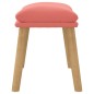 vidaXL Reposapiés de terciopelo rosa 45x29,5x35 cm vidaXL Reposapiés de terciopelo rosa 45x29,5x35 cm
