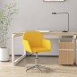 vidaXL Silla de oficina giratoria de tela amarillo claro vidaXL Silla de oficina giratoria de tela amarillo claro