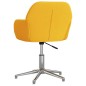 vidaXL Silla de oficina giratoria de tela amarillo claro vidaXL Silla de oficina giratoria de tela amarillo claro