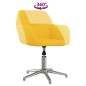 vidaXL Silla de oficina giratoria de tela amarillo claro vidaXL Silla de oficina giratoria de tela amarillo claro