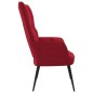 vidaXL Silla de relajación de terciopelo rojo vino tinto vidaXL Silla de relajación de terciopelo rojo vino tinto