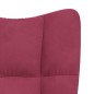 vidaXL Silla de relajación de terciopelo rojo vino tinto vidaXL Silla de relajación de terciopelo rojo vino tinto