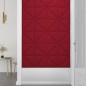vidaXL Paneles de pared 12 uds terciopelo rojo tinto 30x30 cm 0,54 m² vidaXL Paneles de pared 12 uds terciopelo rojo tinto 30x30 cm 0,54 m²