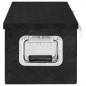 vidaXL Caja de almacenaje de aluminio negro 70x31x27 cm vidaXL Caja de almacenaje de aluminio negro 70x31x27 cm