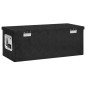 vidaXL Caja de almacenaje de aluminio negro 70x31x27 cm vidaXL Caja de almacenaje de aluminio negro 70x31x27 cm