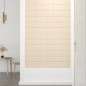 vidaXL Paneles de pared 12 uds terciopelo color crema 60x15 cm 1,08 m²