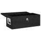 vidaXL Caja de almacenaje de aluminio negro 70x31x27 cm vidaXL Caja de almacenaje de aluminio negro 70x31x27 cm