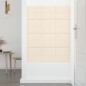 vidaXL Paneles de pared 12 uds terciopelo crema 30x30 cm 1,08 m² vidaXL Paneles de pared 12 uds terciopelo crema 30x30 cm 1,08 m²