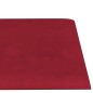 vidaXL Paneles de pared 12 uds terciopelo rojo tinto 60x15 cm 1,08 m² vidaXL Paneles de pared 12 uds terciopelo rojo tinto 60x15 cm 1,08 m²