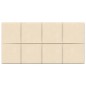 vidaXL Paneles de pared 12 uds terciopelo crema 60x30 cm 2,16 m² vidaXL Paneles de pared 12 uds terciopelo crema 60x30 cm 2,16 m²