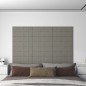 vidaXL Paneles de pared 12 uds terciopelo gris claro 60x30 cm 2,16 m² vidaXL Paneles de pared 12 uds terciopelo gris claro 60x30 cm 2,16 m²