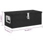 vidaXL Caja de almacenaje de aluminio negro 70x31x27 cm vidaXL Caja de almacenaje de aluminio negro 70x31x27 cm