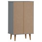 vidaXL Zapatero MOLDE madera maciza de pino gris 59,5x35x103 cm vidaXL Zapatero MOLDE madera maciza de pino gris 59,5x35x103 cm