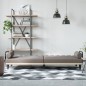 vidaXL Sofá cama con reposabrazos tela gris taupe vidaXL Sofá cama con reposabrazos tela gris taupe