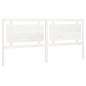 vidaXL Cabecero de cama madera maciza de pino blanco 205,5x4x100 cm vidaXL Cabecero de cama madera maciza de pino blanco 205,5x4x100 cm