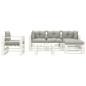 vidaXL Set de muebles de palets de jardín 6 pzas madera cojines taupe
