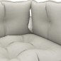 vidaXL Set de muebles de palets de jardín 6 pzas madera cojines taupe