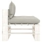 vidaXL Set muebles de palés de jardín 8 pzas madera cojines taupe vidaXL Set muebles de palés de jardín 8 pzas madera cojines taupe