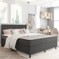vidaXL Cama box spring tela gris oscuro 180x200 cm vidaXL Cama box spring tela gris oscuro 180x200 cm