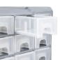 vidaXL Organizador multicajones con 64 cajones 52x16x37,5 cm vidaXL Organizador multicajones con 64 cajones 52x16x37,5 cm