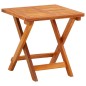 vidaXL Set de tumbonas con mesita 2 uds madera maciza de acacia