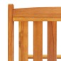 vidaXL Set de tumbonas con mesita 2 uds madera maciza de acacia