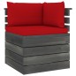 vidaXL Muebles de palés para jardín 7 pzas cojines madera maciza pino vidaXL Muebles de palés para jardín 7 pzas cojines madera maciza pino