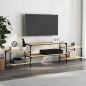 vidaXL Mueble para TV madera contrachapada roble Sonoma 197x35x52 cm vidaXL Mueble para TV madera contrachapada roble Sonoma 197x35x52 cm
