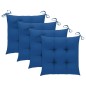 vidaXL Set de comedor de jardín plegable 5 piezas con cojines bambú vidaXL Set de comedor de jardín plegable 5 piezas con cojines bambú