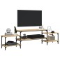 vidaXL Mueble para TV madera contrachapada roble Sonoma 197x35x52 cm vidaXL Mueble para TV madera contrachapada roble Sonoma 197x35x52 cm