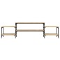 vidaXL Mueble para TV madera contrachapada roble Sonoma 197x35x52 cm vidaXL Mueble para TV madera contrachapada roble Sonoma 197x35x52 cm