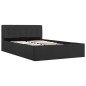 vidaXL Cama canapé hidráulica almacenaje tela gris oscuro 120x200cm 