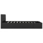 vidaXL Cama canapé hidráulica almacenaje tela gris oscuro 120x200cm 
