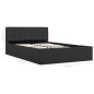 vidaXL Cama canapé hidráulica almacenaje tela gris oscuro 120x200cm 
