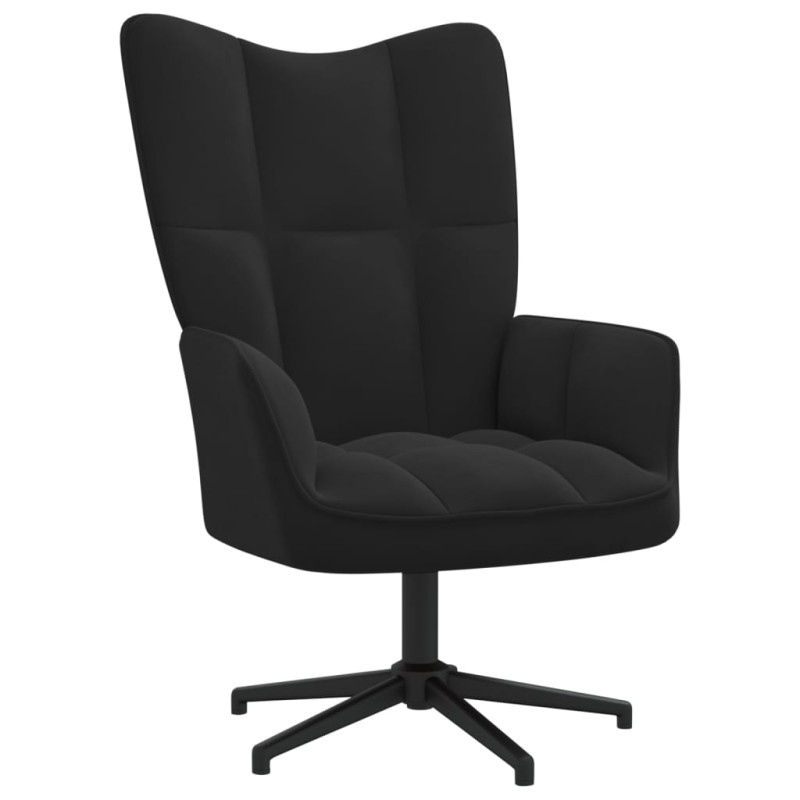vidaXL Sillón de relax de terciopelo negro vidaXL Sillón de relax de terciopelo negro