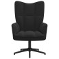 vidaXL Sillón de relax de terciopelo negro vidaXL Sillón de relax de terciopelo negro