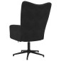 vidaXL Sillón de relax de terciopelo negro vidaXL Sillón de relax de terciopelo negro