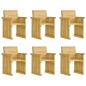 vidaXL Comedor de jardín 7 pzas con cojines madera de pino impregnada vidaXL Comedor de jardín 7 pzas con cojines madera de pino impregnada