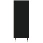 vidaXL Aparador de madera de ingeniería negro 34,5x32,5x90 cm vidaXL Aparador de madera de ingeniería negro 34,5x32,5x90 cm